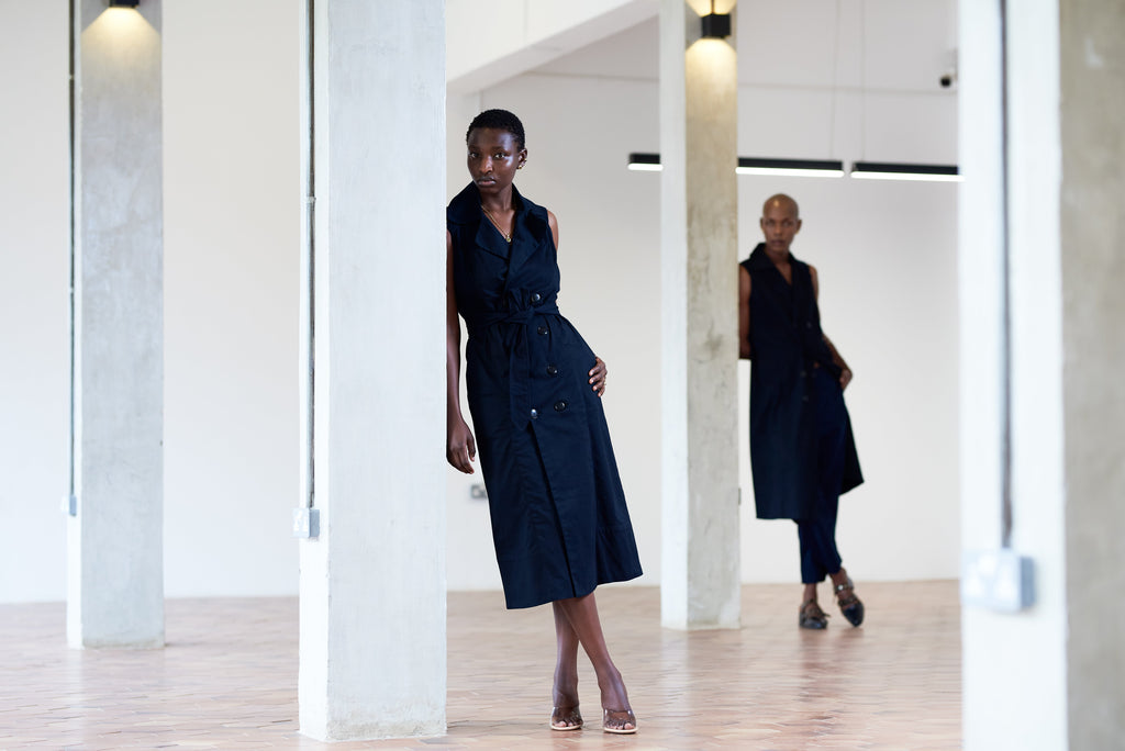 Taro Trench Dress